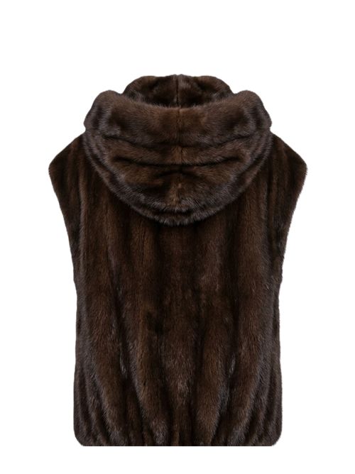 Gilet nilde mink mogano Iacopa | NILDE MINKMAHOGANY